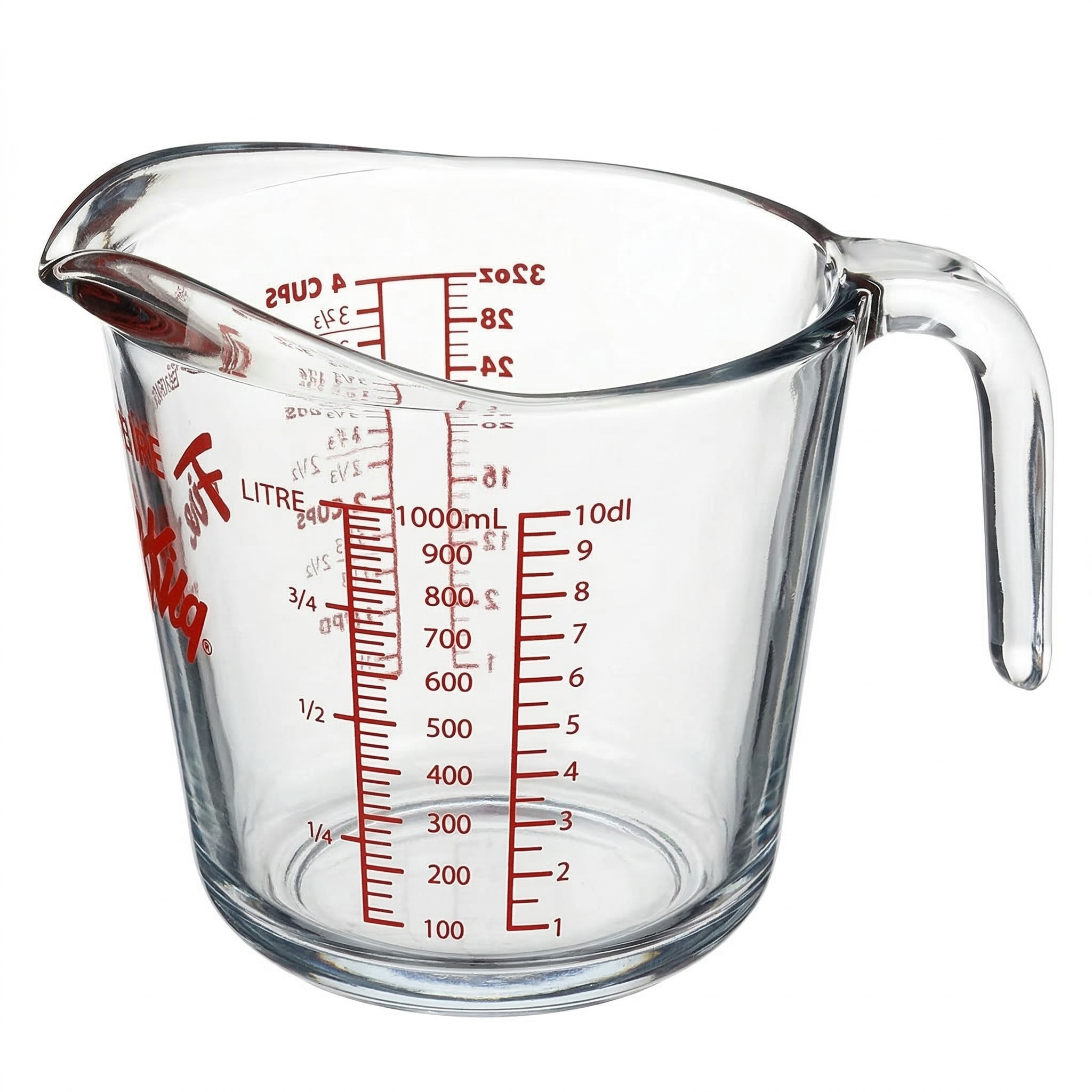 Anchor Hocking Fire-King Measuring Cup, Glass, 4-Cup