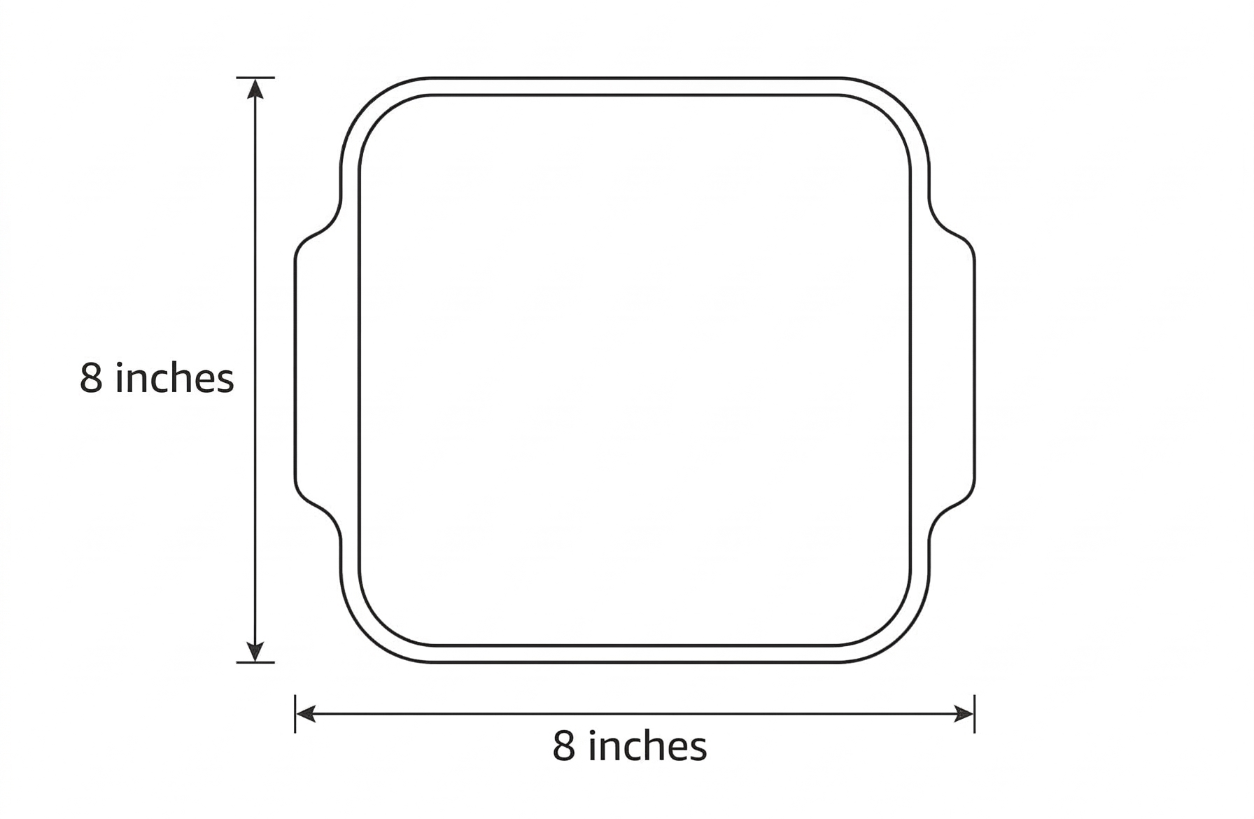 Anchor Hocking Glass Baking Dishes for Oven, 8 Inch Square Glass Cake Pan with TrueFit Cherry Lid