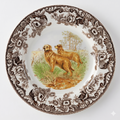 Spode Woodland Hunting Dogs Golden Retriever Dinner Plate