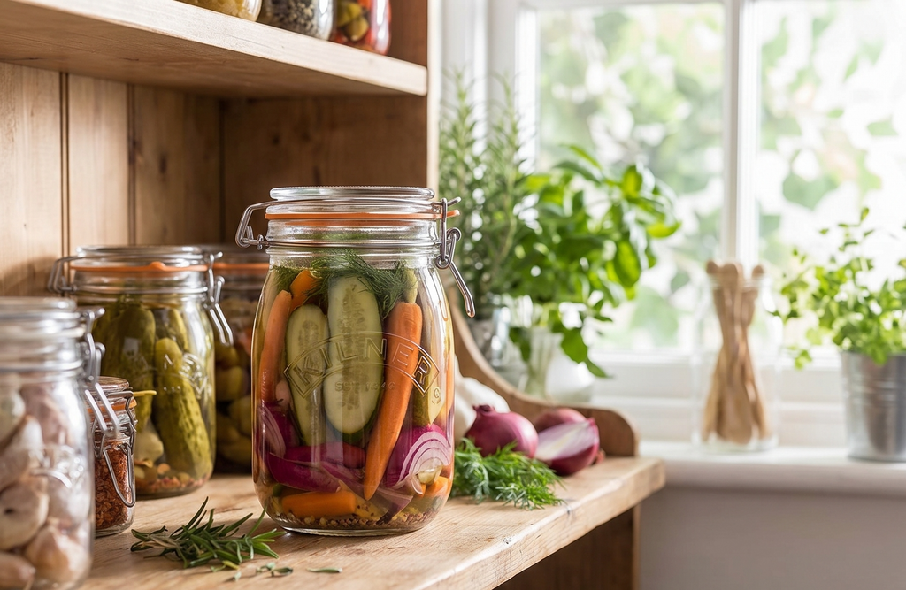 Kilner Round Swing Top Glass Jar | 1L