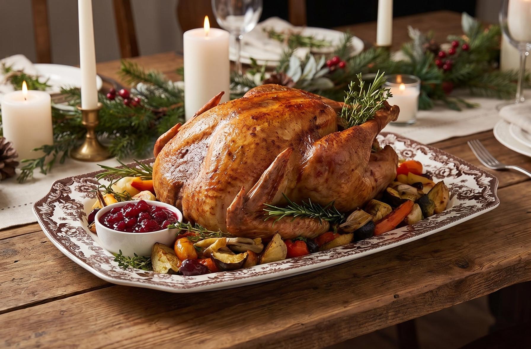 Spode Woodland Hunting Dogs 17.5" Rectangular Platter - Fine Porcelain, Dishwasher & Microwave Safe, Warm Oven to 225°F, Large Holiday Serving Dish with Retriever & Spaniel Designs
