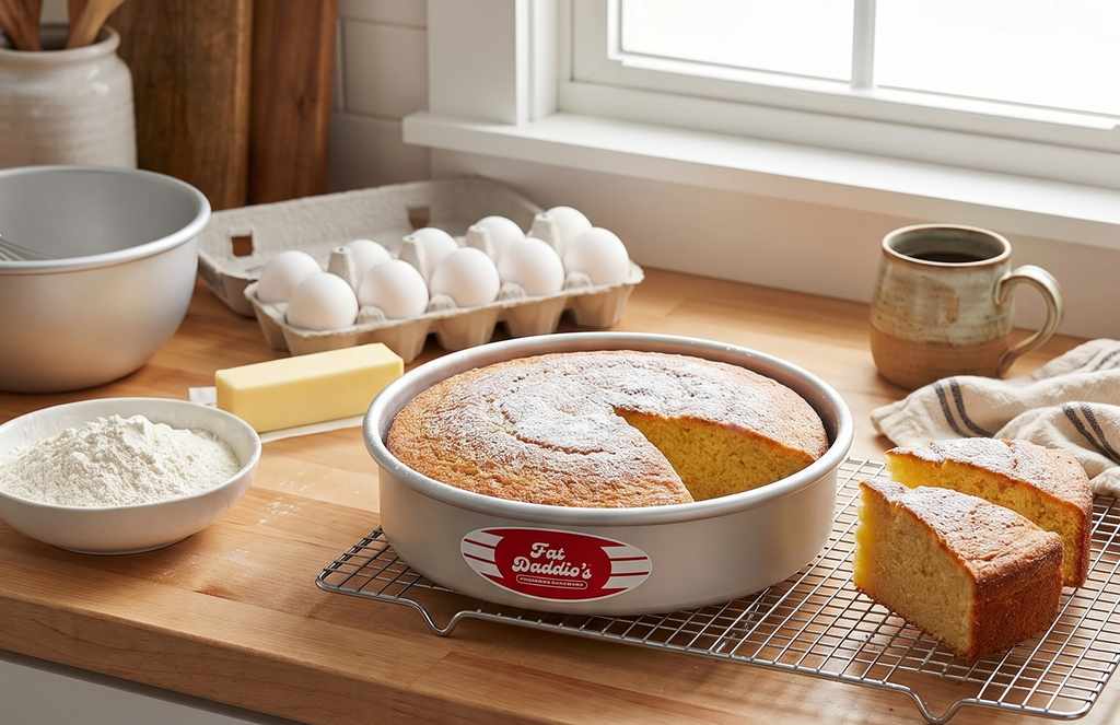 Fat Daddio's Anodized Aluminum Round Cake Pan, 8 x 2 Inch