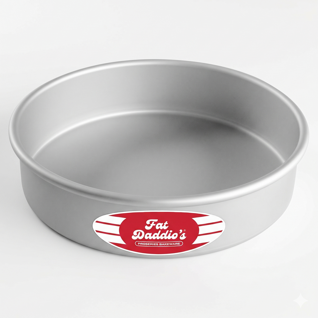 Fat Daddio's Anodized Aluminum Round Cake Pan, 8 x 2 Inch