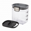 ProKeeper+ by Progressive International Clear Plastic Airtight Food Baker's Kitchen Storage Organization Container Canister Set with Magnetic Accessories (Mini 1.5-Cup)