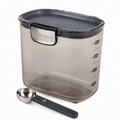 Progressive ProKeeper International Clear Plastic Airtight Food Baker's Kitchen Storage Organization Container Canister Set with Magnetic Accessories (Coffee 2-Quart)
