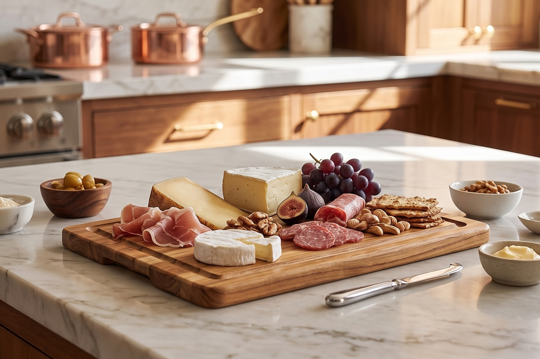 Teakhaus Teak Cutting Board - Rectangle Edge Grain Board With Corner Hole And Juice Canal (16 x 12 x .5 in.)