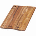 Teakhaus Teak Cutting Board - Rectangle Edge Grain Board With Corner Hole And Juice Canal (16 x 12 x .5 in.)