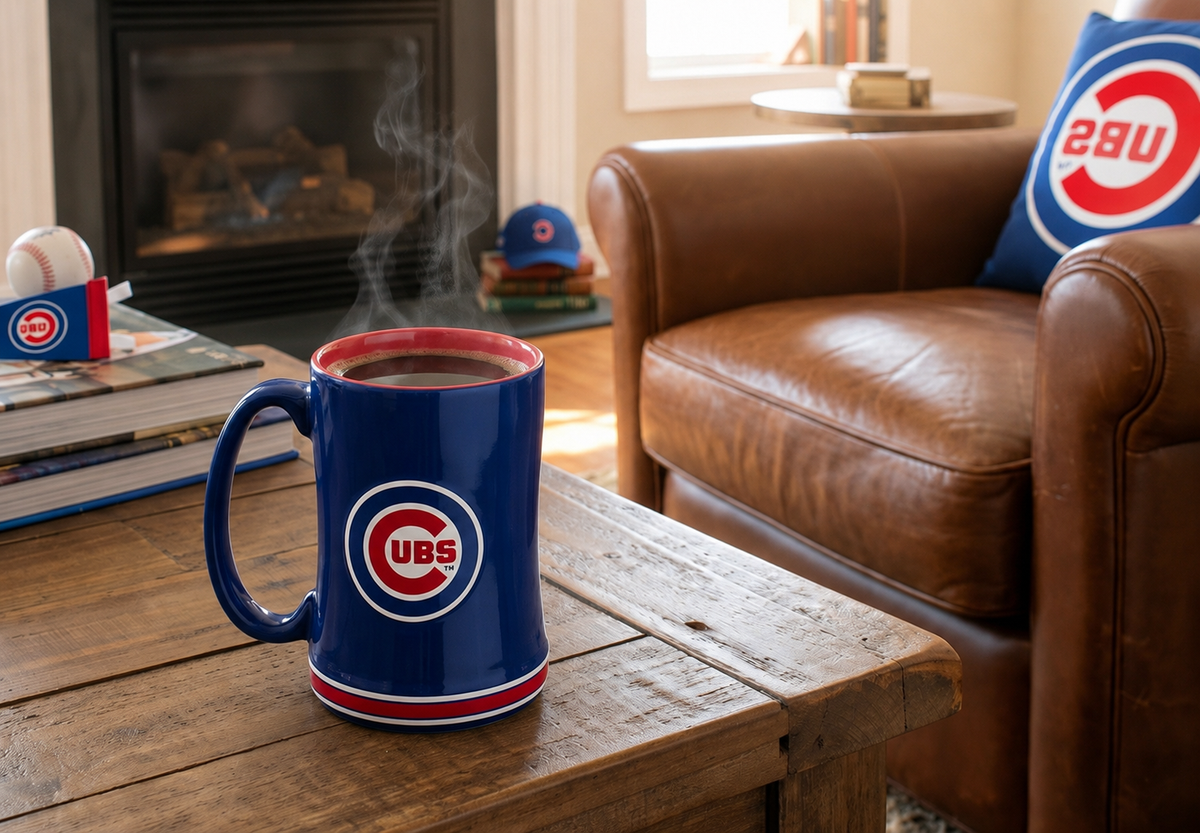 Logo Brands 506-C14RM: Chicago Cubs 14oz Relief Mug