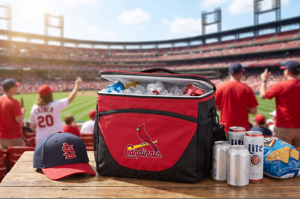 MLB St. Louis Cardinals Cooler 24 Can, Team Colors, One Size, red (527-63)