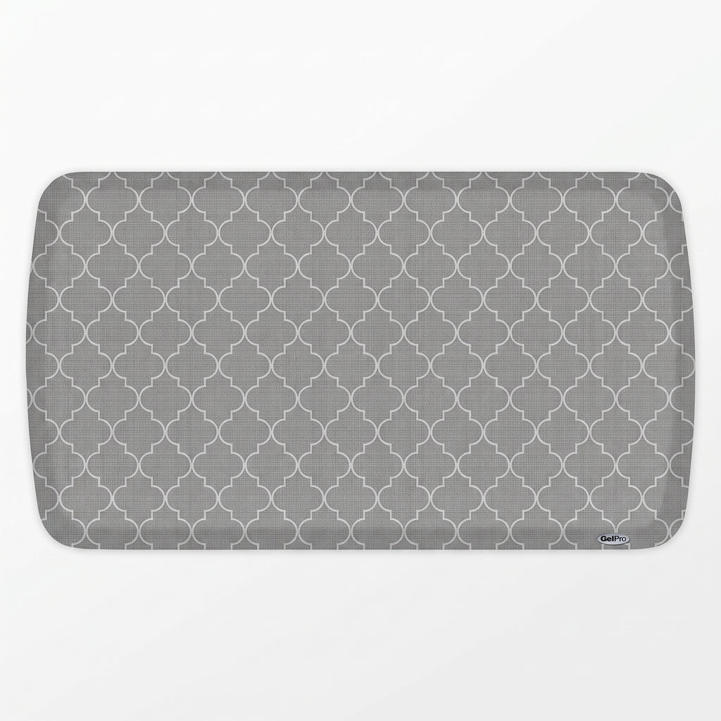 GelPro Elite Premier Anti-Fatigue Kitchen Comfort Floor Mat, 20x36", Trellis Classic Grey