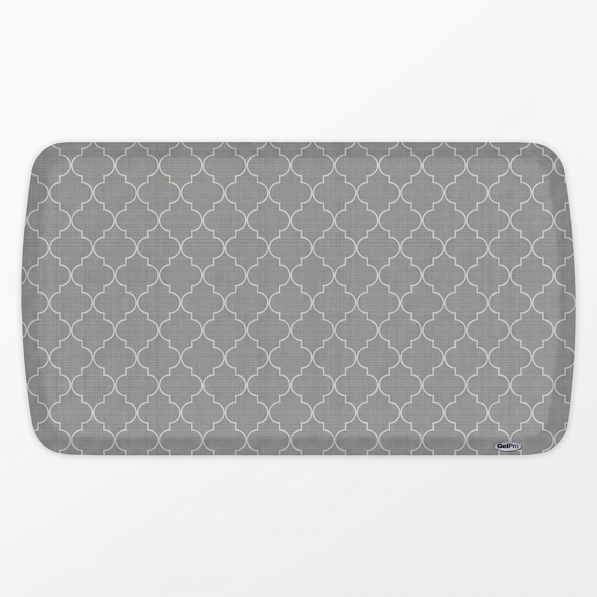 GelPro Elite Premier Anti-Fatigue Kitchen Comfort Floor Mat, 20x36", Trellis Classic Grey