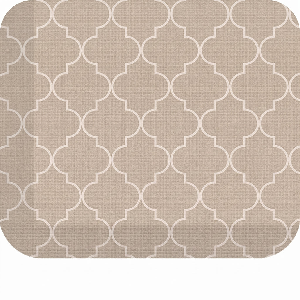 GelPro Elite Premier Anti-Fatigue Kitchen Comfort Floor Mat, 20x36,Trellis Khaki Stain Resistant Surface with Therapeutic Gel and Energy-Return Foam for Health & Wellness