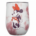 Corkcicle Stemless Insulated Wine Glass Tumbler - Beverages Cold 6 Hours & Hot 3 Hours - Stainless Steel - Easy-Grip - Summer Drinkware Gift - Keeps Drink Ice - 12 oz - Minnie Mouse Tie Dye