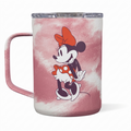 Corkcicle Classic Coffee Mug - Triple Insulated Stainless Steel for Travel - Shatter-Proof Lid - Keeps Drink Hot Over 3 Hours - Holiday Mug Gift - Great for Gifting Warmth - 16 oz - Minnie Tie Dye