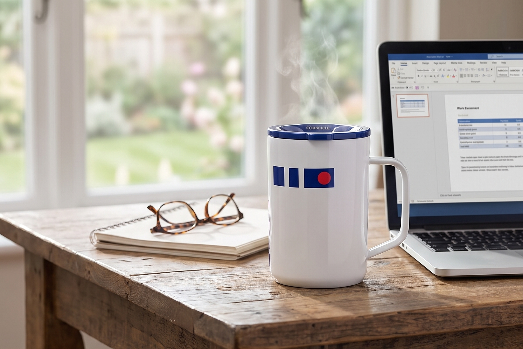 Corkcicle Star Wars R2D2 Insulated Coffee Mug- Triple Insulated Stainless-Steel Mug with Sliding Shatter-Proof Lid Keeps Drinks Hot 3 Hours- 16oz Travel Mug for Hot Beverages, Office & Daily Use