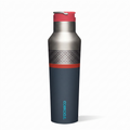 Corkcicle Marvel Sport Canteen - Triple-Insulated Stainless Steel Water Bottle - Straw Cap & Folding Metal Handle - Summer Drinkware Gift - Keeps Drinks Ice Cold - Thor - 20 oz