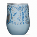 Corkcicle Stemless Insulated Wine Glass Tumbler - Beverages Cold 6 Hours & Hot 3 Hours - Stainless Steel - Easy-Grip - Summer Drinkware Gift - Keeps Drinks Ice - 12 oz - Princess Cinderella