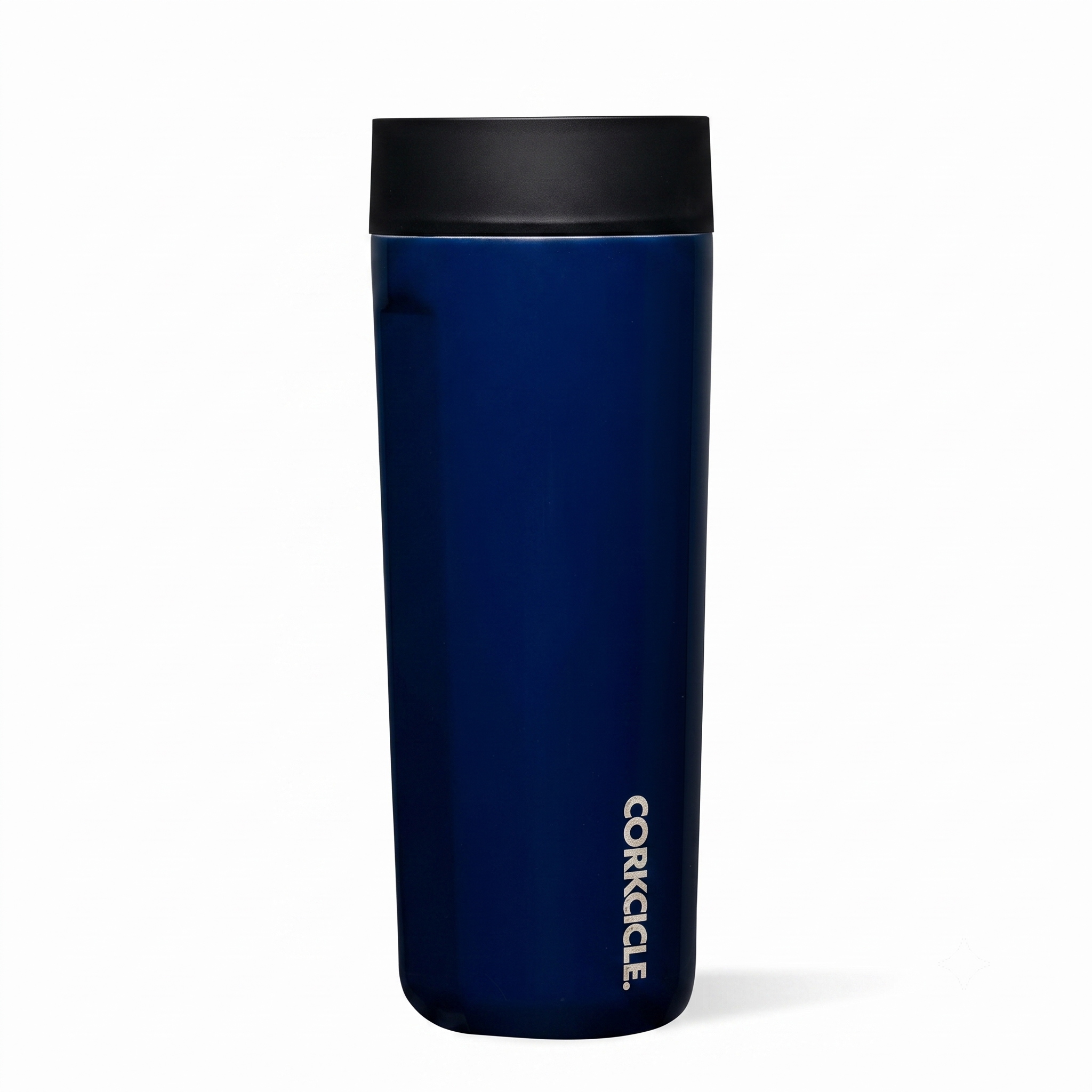 Corkcicle Commuter Cup Travel Mug - Insulated Coffee Mug with Lid - Keeps Drinks Cold 18 Hours - 360° Spill-Proof Sip Lid - Holiday Gift - Great for Gifting Warmth - 17 oz - Midnight Navy