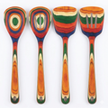 Totally Bamboo Baltique Marrakesh Collection 4 Piece Cooking Utensil Set, Safe for Nonstick