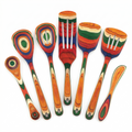 Totally Bamboo Baltique Marrakesh Collection 7 Piece Cooking Utensil Set, Safe for Nonstick
