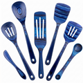 Totally Bamboo Baltique Malta Collection 7 Piece Cooking Utensil Set, Safe for Nonstick