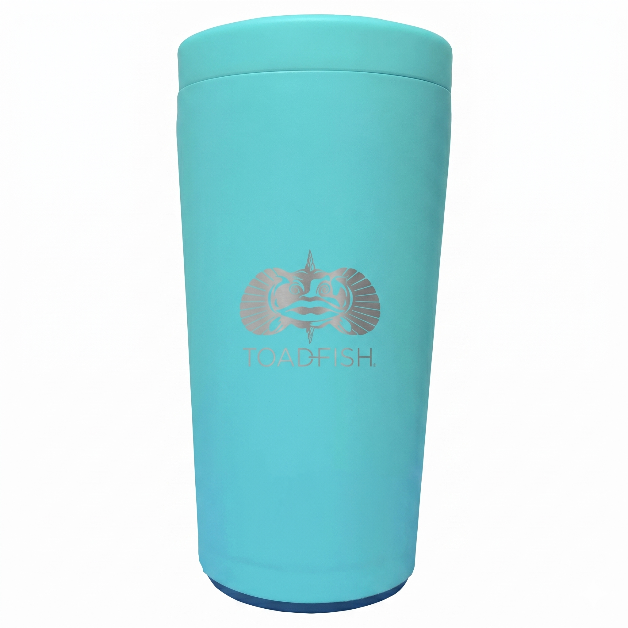 Toadfish Universal Can Cooler 2.0 - Fits, 12oz cans, bottles, Slim cans, and more - Non-tipping Suction Cup Technology - Stainless Steel Double Wall Vaccum Insulation (Teal)