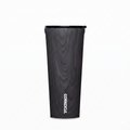 Corkcicle Classic Tumbler - Insulated Stainless Steel Travel Cup - Cold & Hot Drinks - Reusable - Durable - Spill Proof Lid - Non-Slip Silicone Base - Easy Grip - BPA Free - 24 oz - Burnt Wood