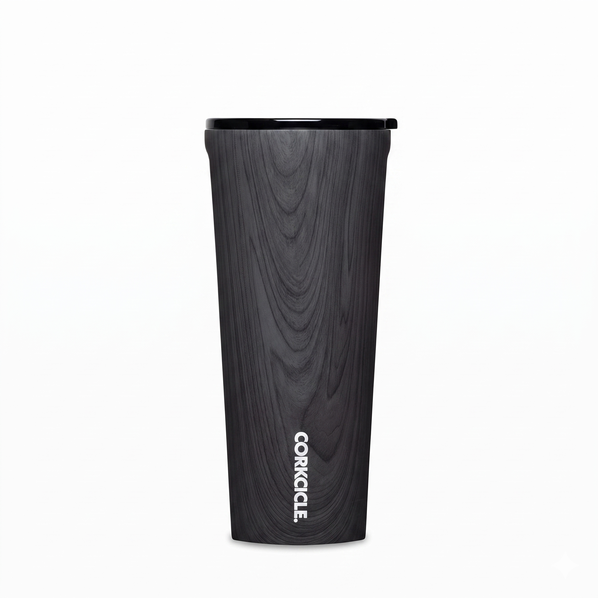 Corkcicle Classic Tumbler - Insulated Stainless Steel Travel Cup - Cold & Hot Drinks - Reusable - Durable - Spill Proof Lid - Non-Slip Silicone Base - Easy Grip - BPA Free - 24 oz - Burnt Wood