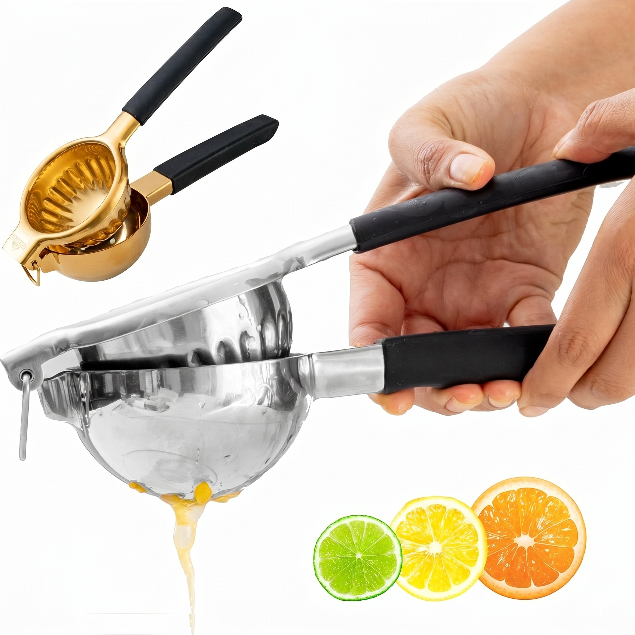 A Bar Above Hand Juicer, Hand Press Juicer For Cocktails, Heavy Duty Stainless Steel, Lemon Squeezer, Grapefruit Juicer Bowl, Dishwasher Safe Juice Press, Citrus Squeezer, Home Bars, Silver