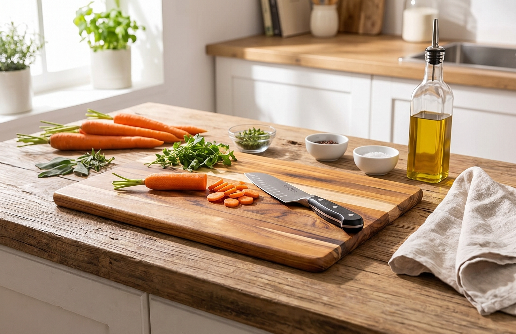 Teakhaus Cutting Board, Wood, Brown, 35 x 24 x 1.4 cm