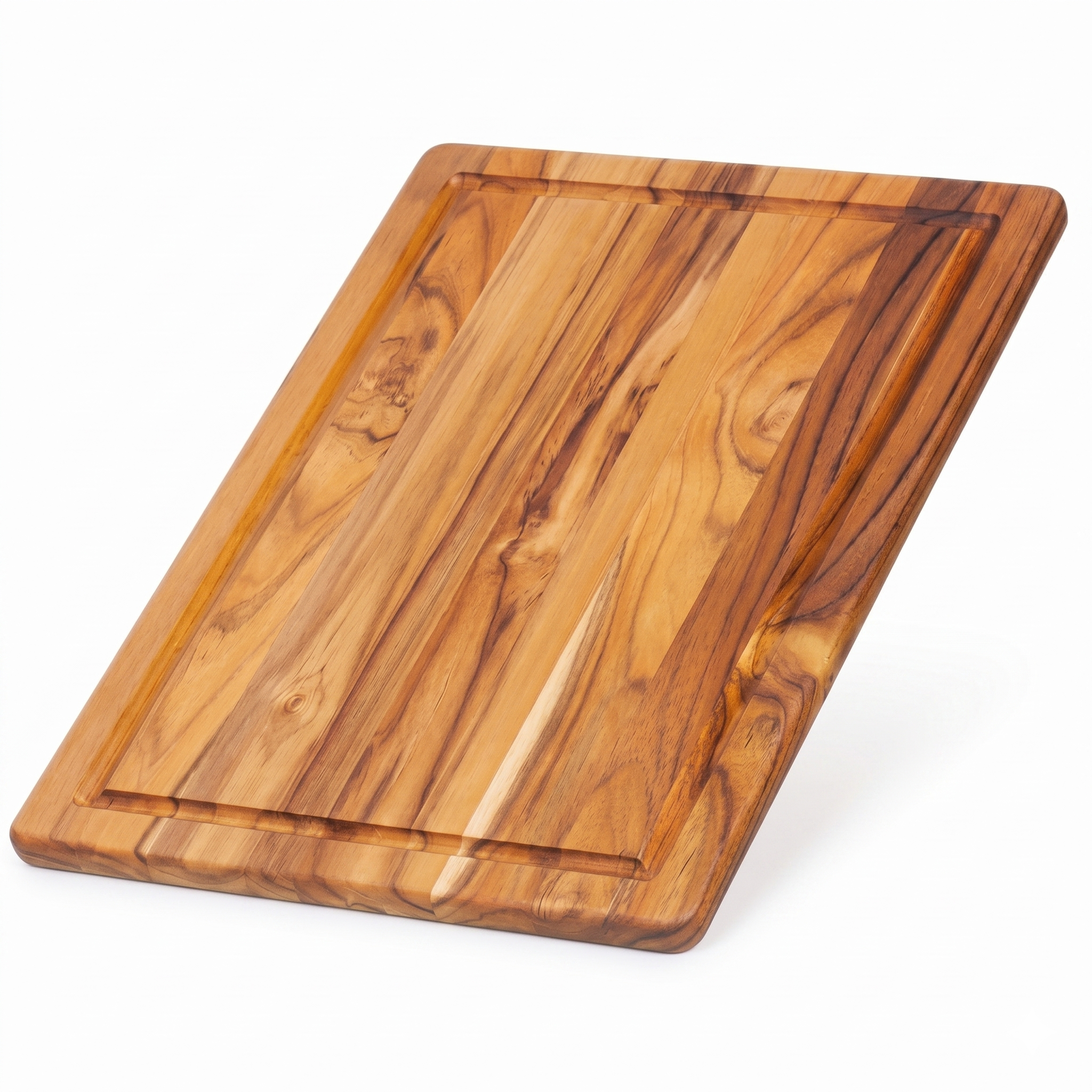 Teakhaus Cutting Board, Wood, Brown, 40 x 28 x 1.4 cm