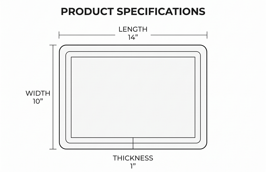 Teakhaus Cutting Board - Rectangle Carving Board With Hand Grips - Scandi Collection (14x10)