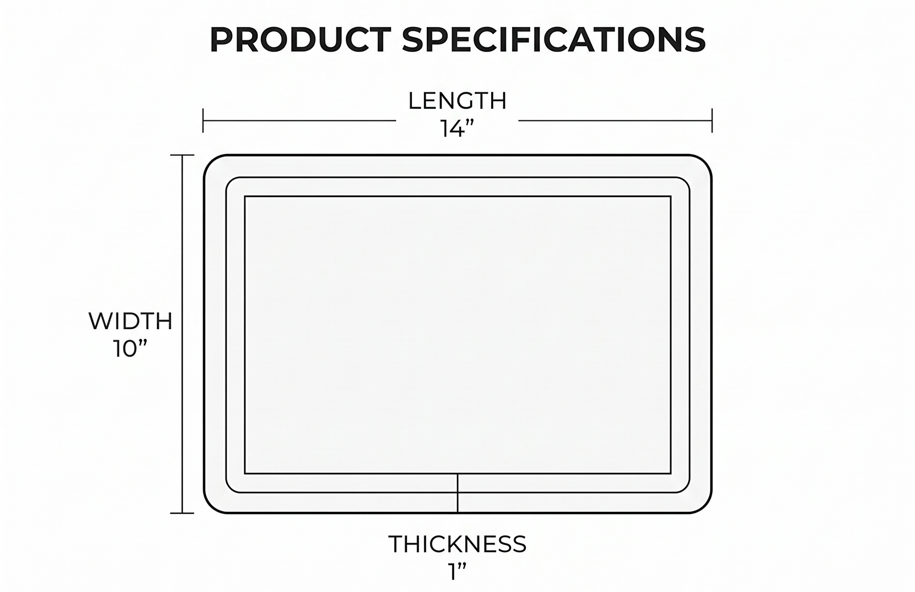 Teakhaus Cutting Board - Rectangle Carving Board With Hand Grips - Scandi Collection (14x10)