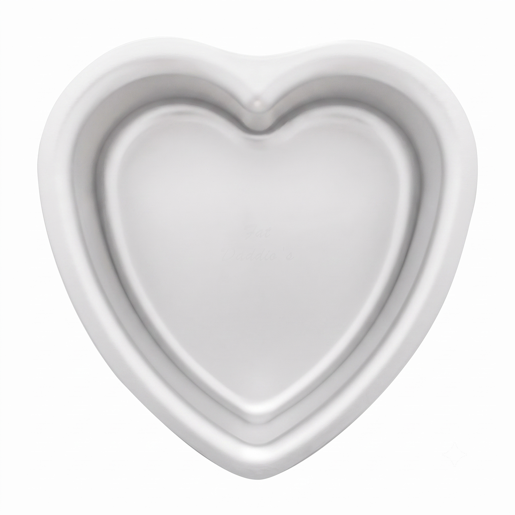 Fat Daddio's PHT-63 Anodized Aluminum Heart Cake Pan, 6 x 3 Inch