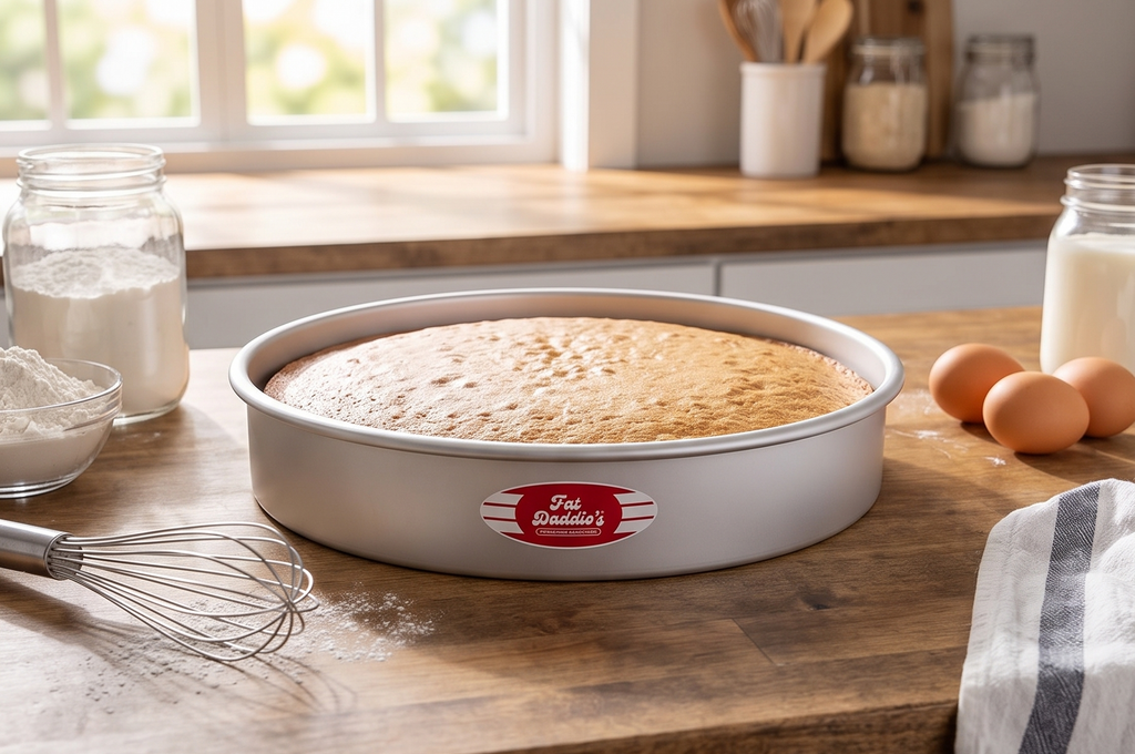 Fat Daddio's Round Cake Pan, 18 x 3 Inch, Silver