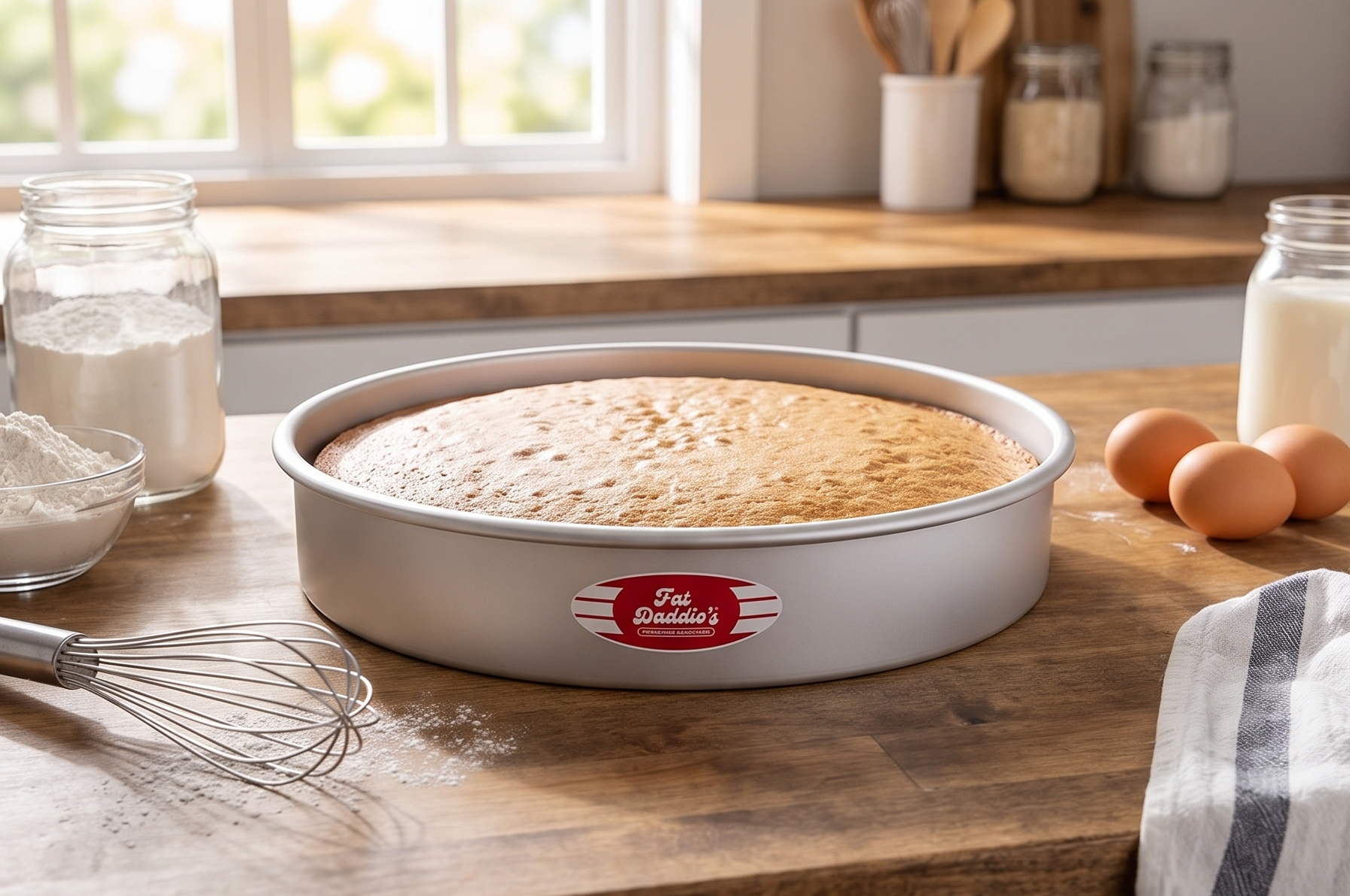 Fat Daddio's Round Cake Pan, 18 x 3 Inch, Silver