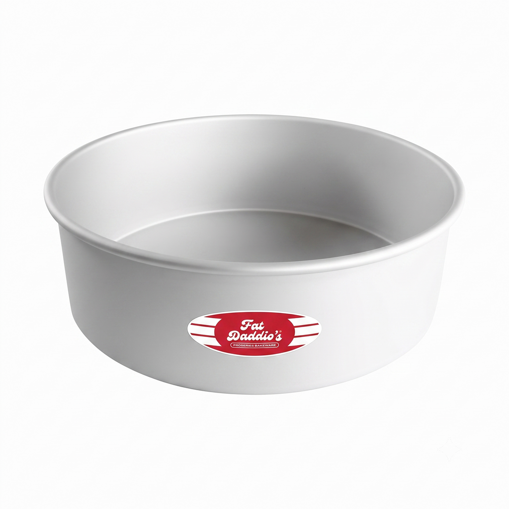 Fat Daddio's PRD-144 Round Cake Pan, 14 x 4 Inch, Silver