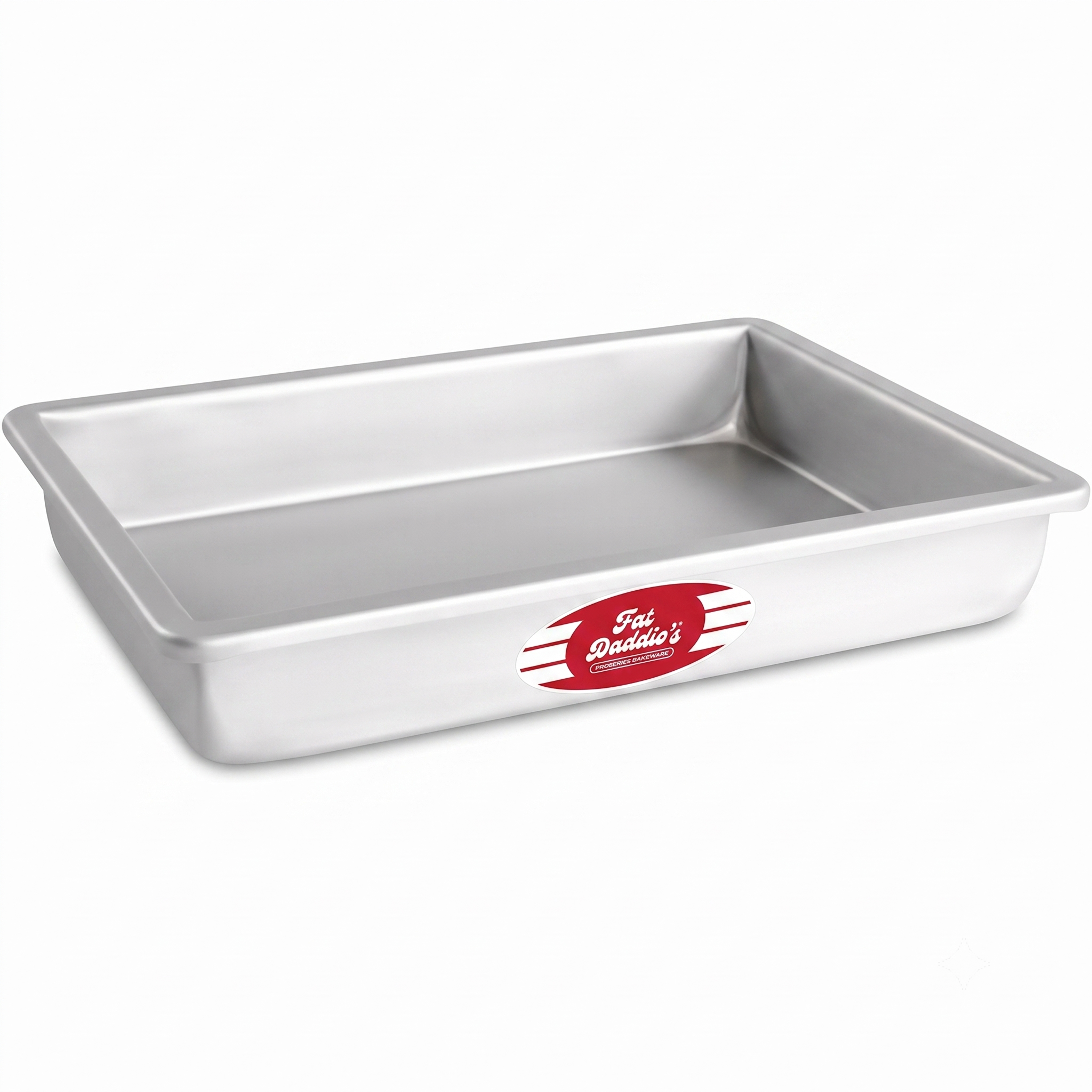 Fat Daddio's POB-8122 Sheet Cake Pan, 8 x 12 x 2 Inch, Silver