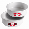 Fat Daddio's Anodized Aluminum Round Cake Pans, 2 Piece Set, 10 x 3 Inch