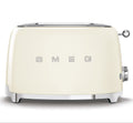 SMEG 2 Slice Toaster with 6 Presets and Defrost Function and Removable Crumb Tray (Cream)