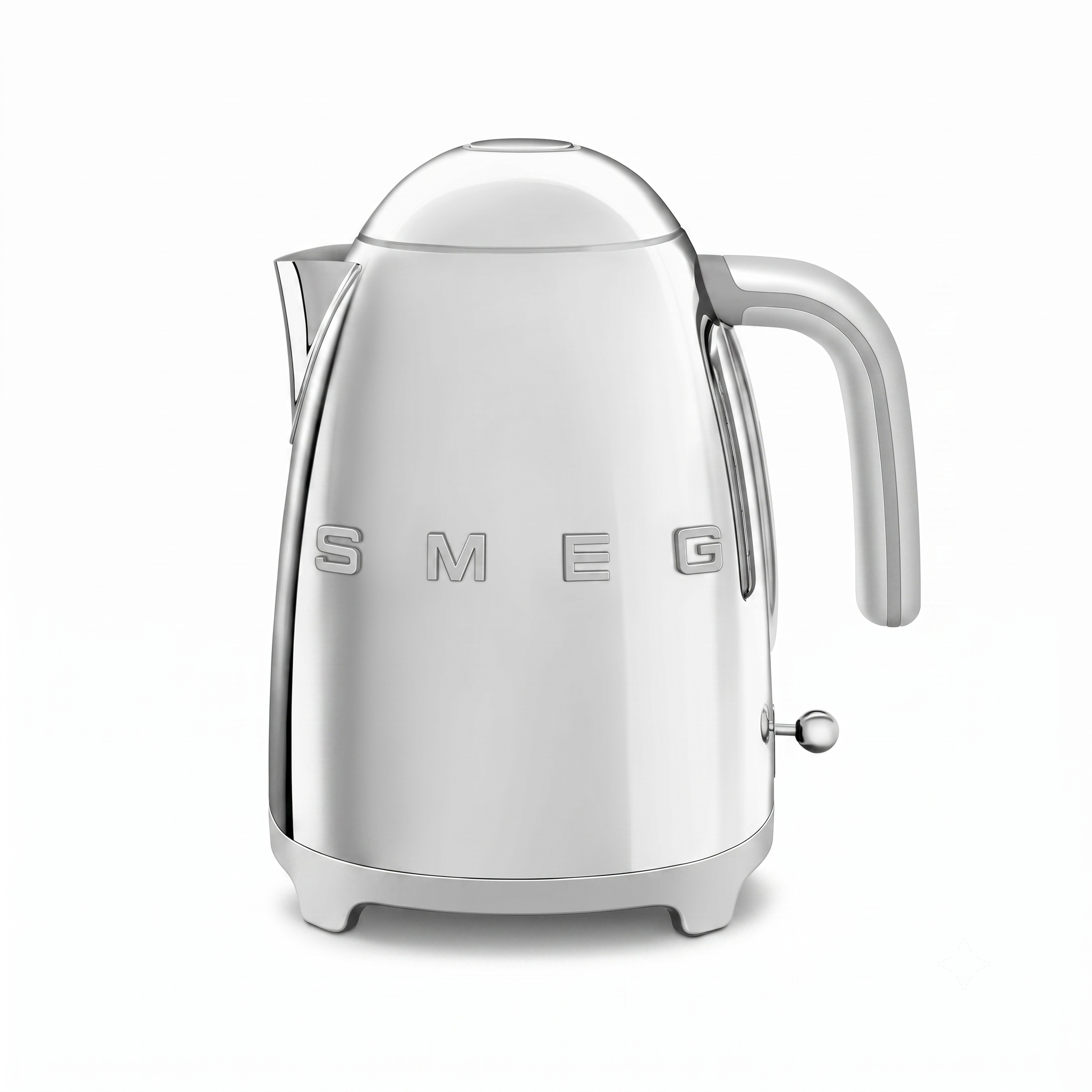 SMEG 50's Retro Style Electric Water Kettle with Automatic Shutoff, Removable Base, and Water Indicator, KLF03SSUS, Polished Stainless Steel