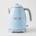 SMEG Mini 50's Retro Style 3 Cup Electric Kettle with Double Wall Anti Slip Base and Water Level Indicator (Pastel Blue)