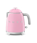SMEG Mini 50's Retro Style 3 Cup Electric Kettle with Double Wall Anti Slip Base and Water Level Indicator (Pink)