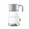 SMEG Retro 50's Style Milk Frother with 2 Disks 6 Preset Programs Hot or Cold Frothing and Induction Heating (White)