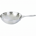 Demeyere Industry 5-Ply 5-qt Stainless Steel Flat Bottom Wok