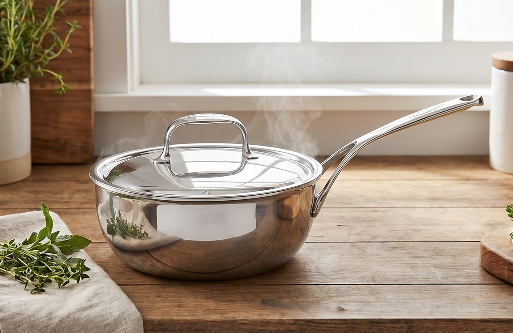 Demeyere Atlantis 2.1-qt Stainless Steel Saucier