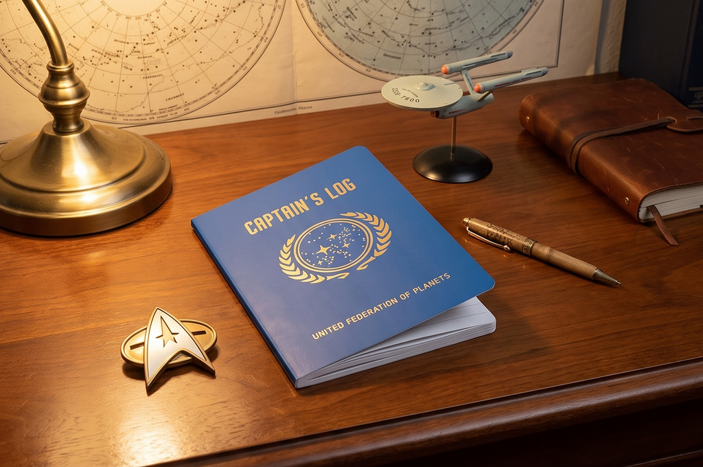 The Unemployed Philosophers Guild Star Trek Captain's Log Large Notebook