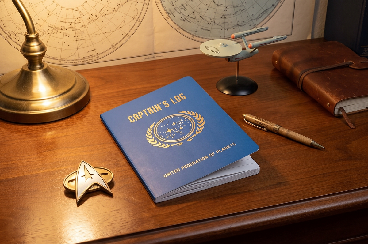 The Unemployed Philosophers Guild Star Trek Captain's Log Large Notebook