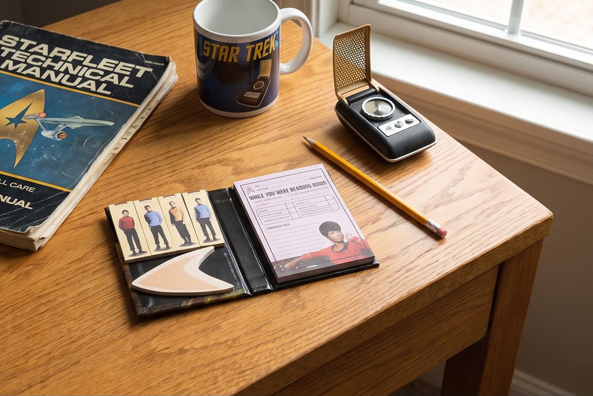 The Unemployed Philosophers Guild Star Trek Sticky Notes Booklet - Officially Licensed 3.25" by 4.25" Booklet with Self-Sticky Individual Notes