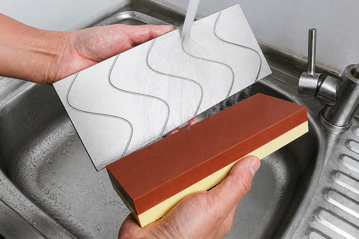 SHARPAL 145H 10 x 4 Inch Diamond Lapping Plate, Whetstone Flattener, Extra Coarse 220 Grit for Coarse Sharpening and Flattening Stones, Fix & Re-levelling, Premium Fathers Day Gift
